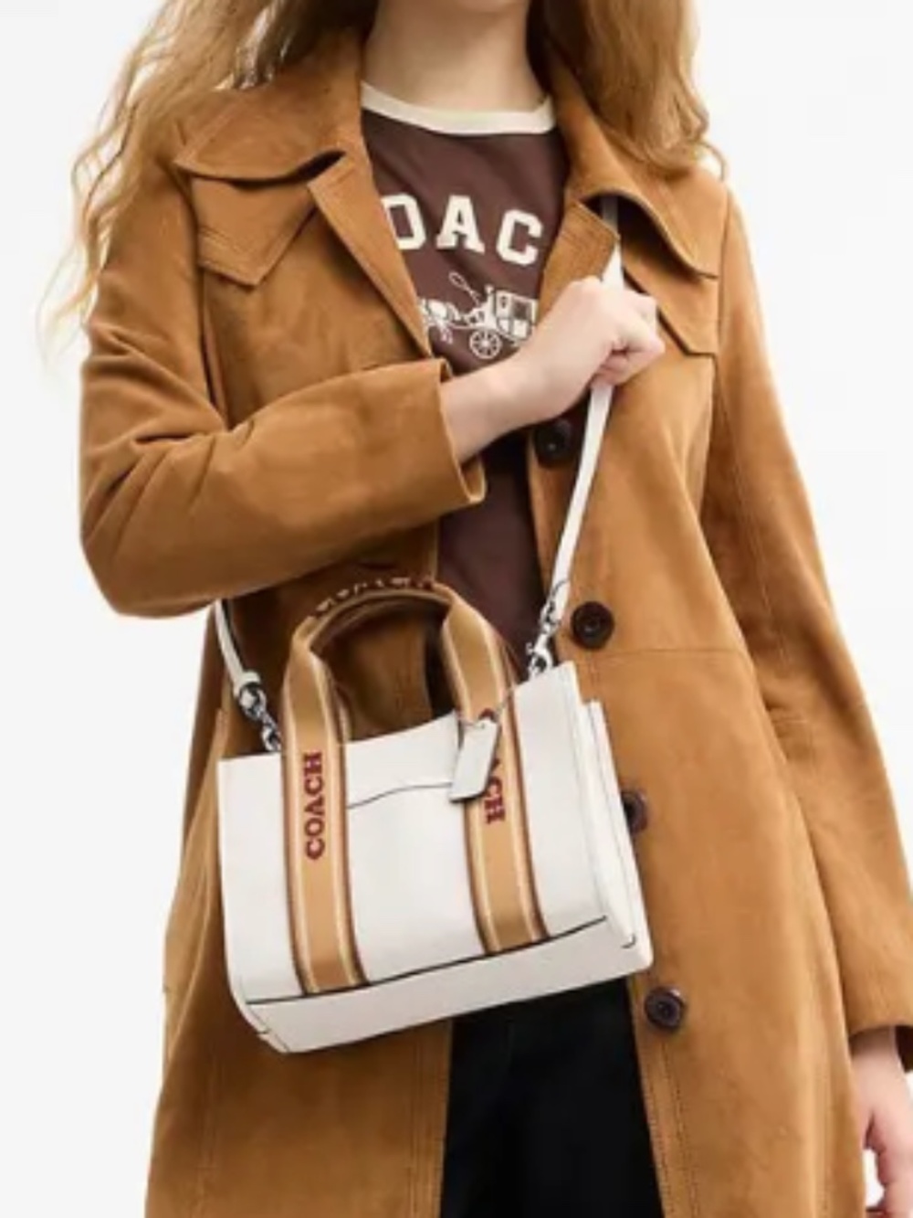 Coach Smith White Tote 24 - NEW w/tags - Picture 5 of 8